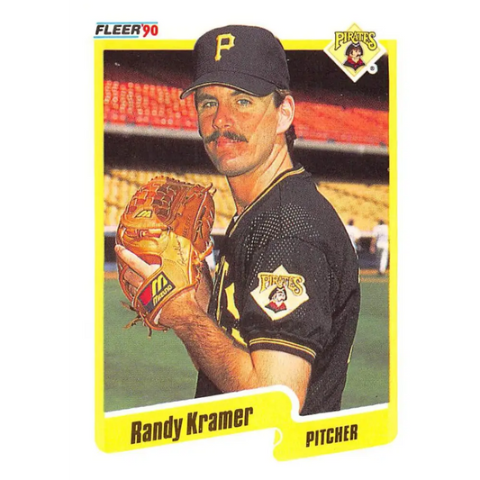 1990 Fleer #471 Randy Kramer NM-MT Pittsburgh Pirates Baseball Card Image 1