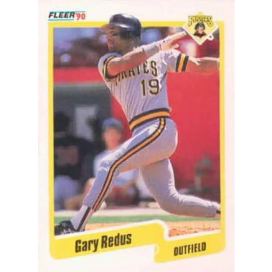 1990 Fleer #476 Gary Redus NM-MT Pittsburgh Pirates Baseball Card Image 1