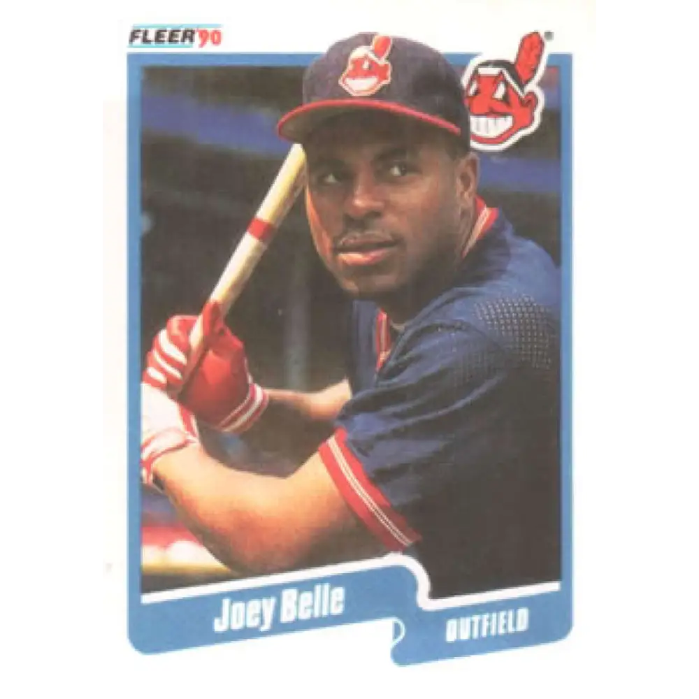 1990 Fleer #485 Albert Belle NM-MT Cleveland Indians Baseball Card Image 1