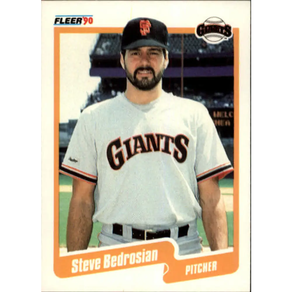 1990 Fleer #50 Steve Bedrosian NM-MT San Francisco Giants Baseball Card Image 1