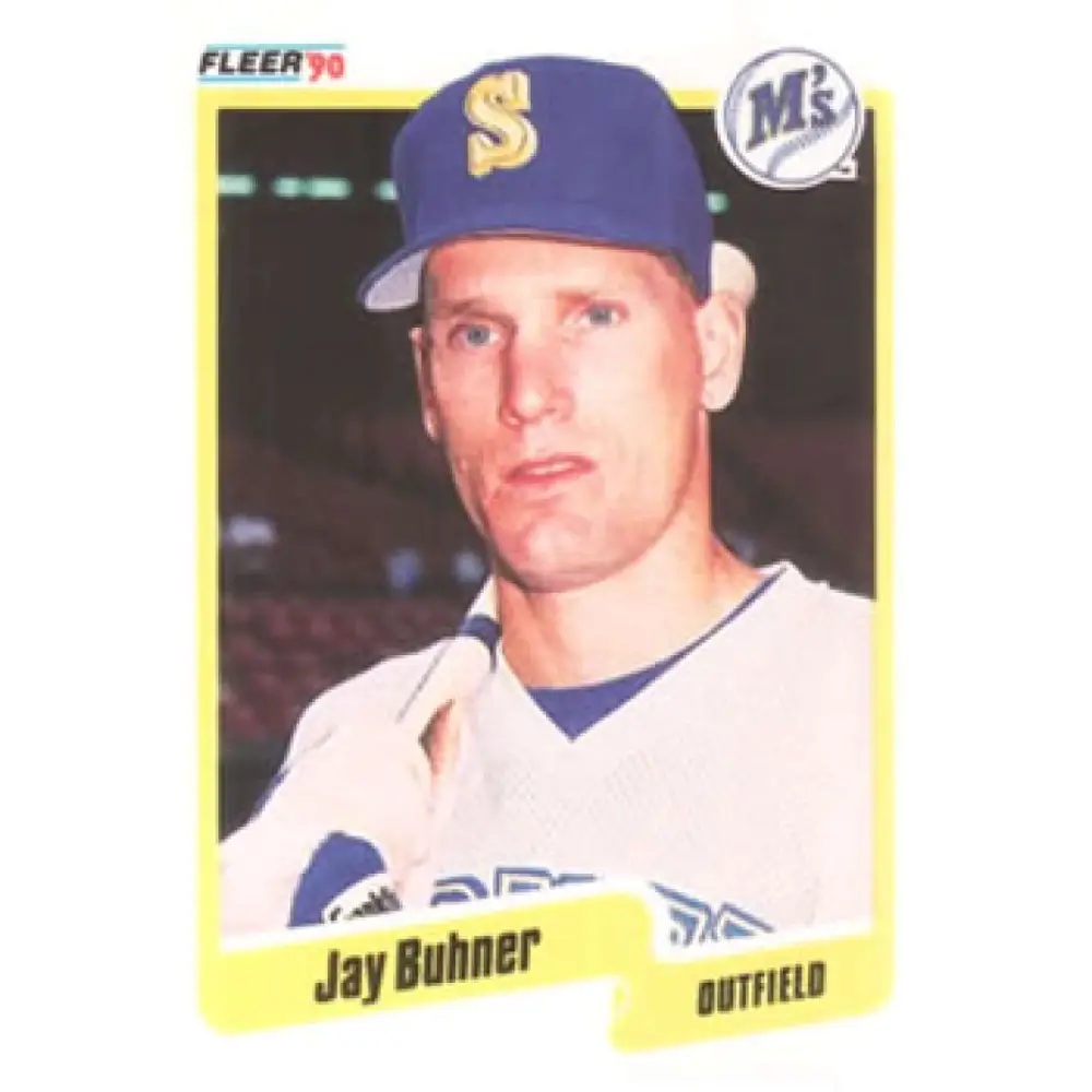 1990 Fleer #508 Jay Buhner NM-MT Seattle Mariners Baseball Card Image 1