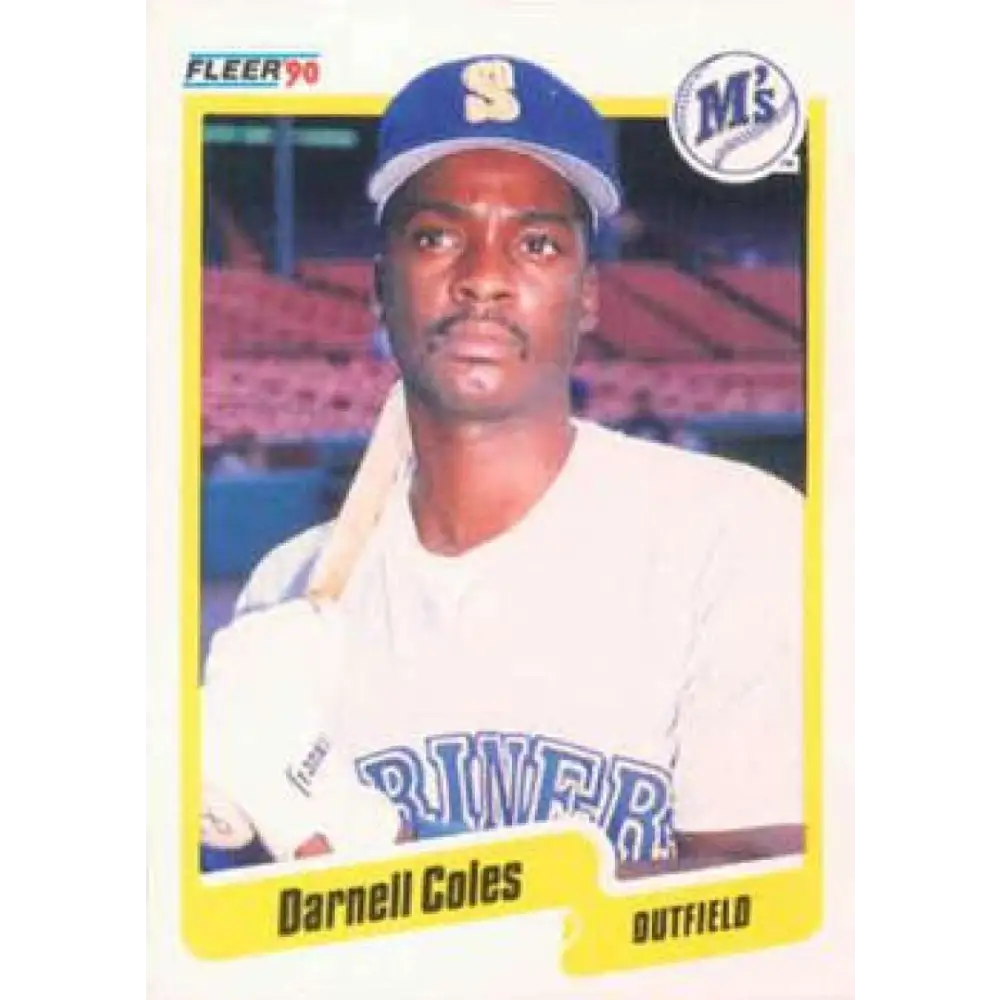 1990 Fleer #509 Darnell Coles NM-MT Seattle Mariners Baseball Card Image 1