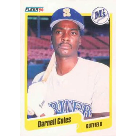 1990 Fleer #509 Darnell Coles NM-MT Seattle Mariners Baseball Card Image 1
