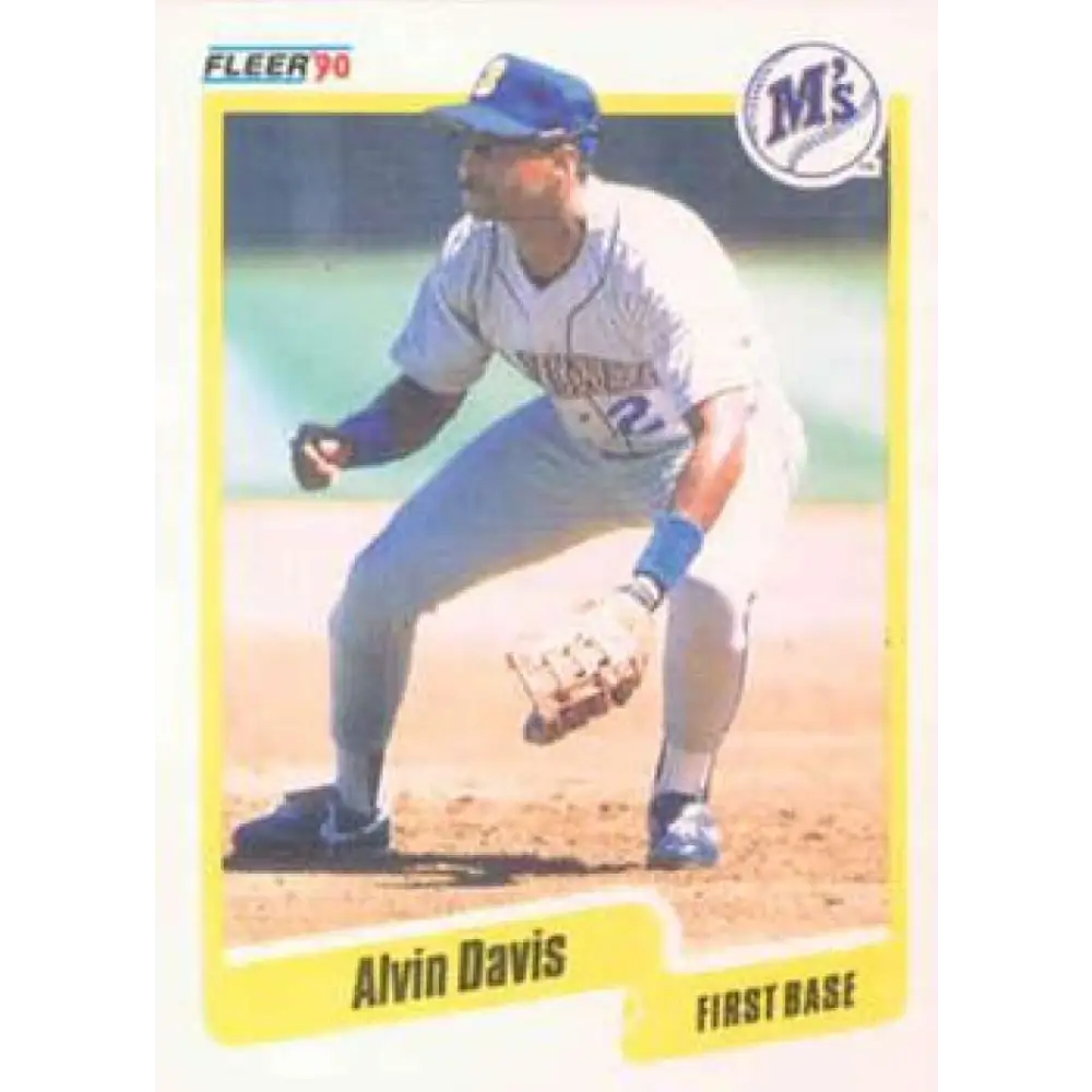 1990 Fleer #512 Alvin Davis NM-MT Seattle Mariners Baseball Card Image 1