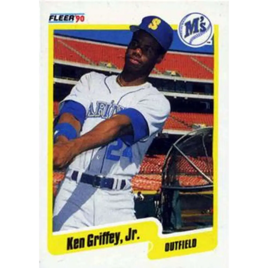 1990 Fleer #513 Ken Griffey Jr. NM-MT Seattle Mariners Baseball Card Image 1