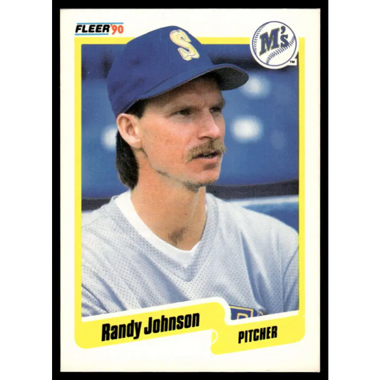 1990 Fleer #518 Randy Johnson EX/NM Seattle Mariners Baseball Card Image 1