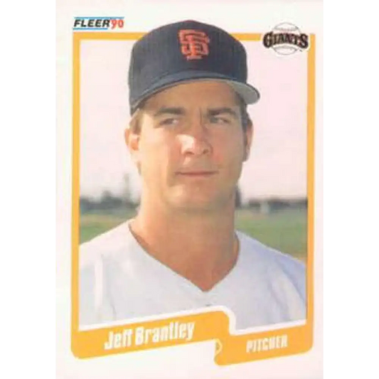 1990 Fleer #52 Jeff Brantley NM-MT San Francisco Giants Baseball Card Image 1