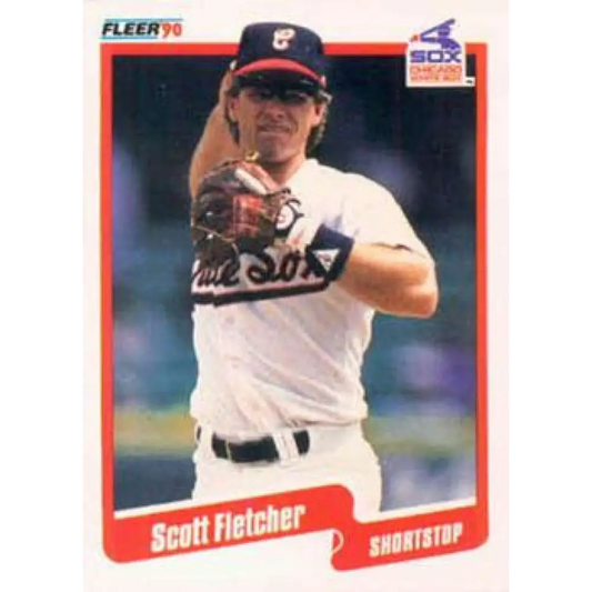 1990 Fleer #531 Scott Fletcher NM-MT Chicago White Sox Baseball Card Image 1