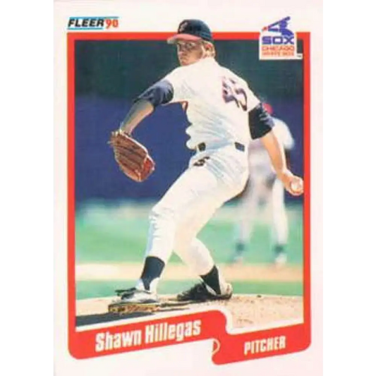 1990 Fleer #535 Shawn Hillegas NM-MT Chicago White Sox Baseball Card Image 1