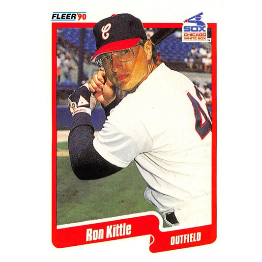 1990 Fleer #538 Ron Kittle NM-MT Chicago White Sox Baseball Card Image 1
