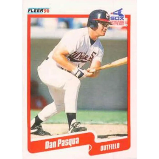 1990 Fleer #544 Dan Pasqua NM-MT Chicago White Sox Baseball Card Image 1