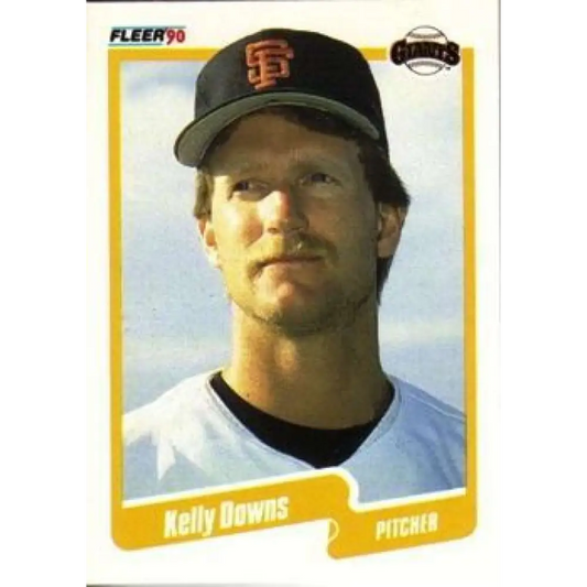 1990 Fleer #55 Kelly Downs NM-MT San Francisco Giants Baseball Card Image 1