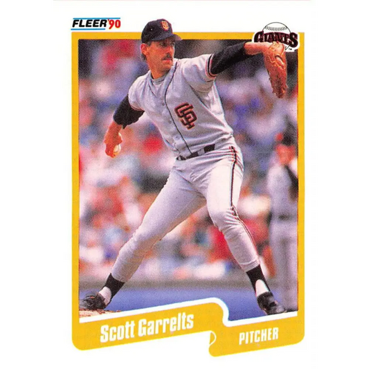 1990 Fleer #56 Scott Garrelts NM-MT San Francisco Giants Baseball Card Image 1