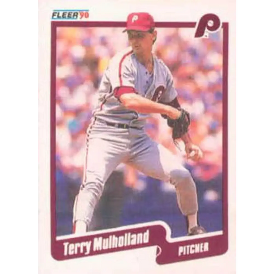 1990 Fleer #568 Terry Mulholland UER NM-MT Philadelphia Phillies Baseball Card Image 1