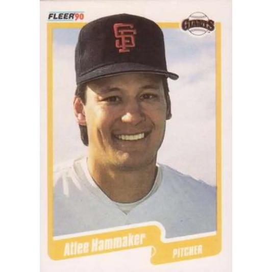 1990 Fleer #57 Atlee Hammaker NM-MT San Francisco Giants Baseball Card Image 1