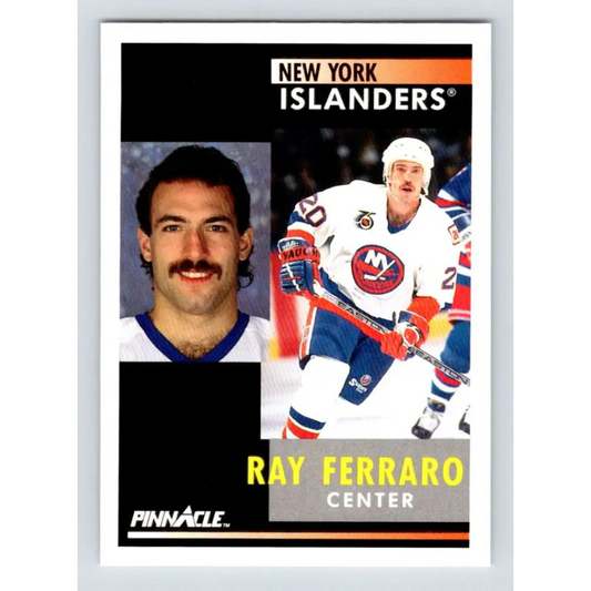 1991-92 Pinnacle #123 Ray Ferraro NM-MT New York Islanders Hockey Card Image 1