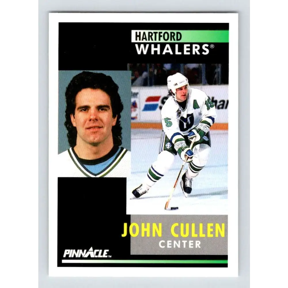 1991-92 Pinnacle #125 John Cullen NM-MT Hartford Whalers Hockey Card Image 1