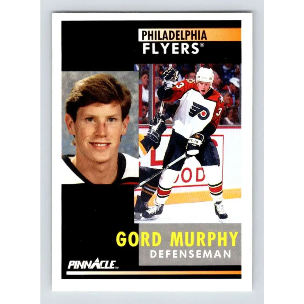 1991-92 Pinnacle #140 Gord Murphy NM-MT Philadelphia Flyers Hockey Card Image 1