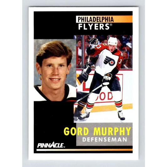 1991-92 Pinnacle #140 Gord Murphy NM-MT Philadelphia Flyers Hockey Card Image 1