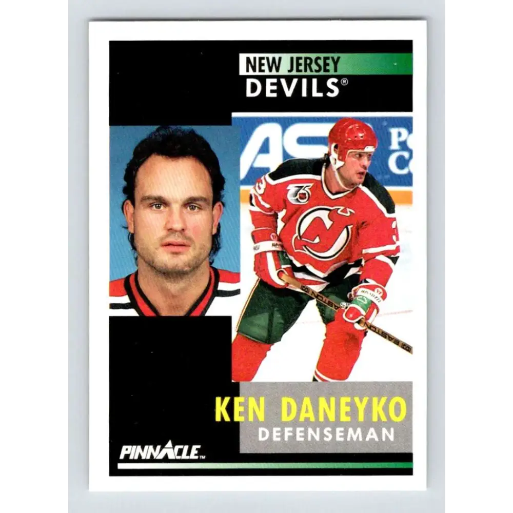 1991-92 Pinnacle #142 Ken Daneyko NM-MT New Jersey Devils Hockey Card Image 1