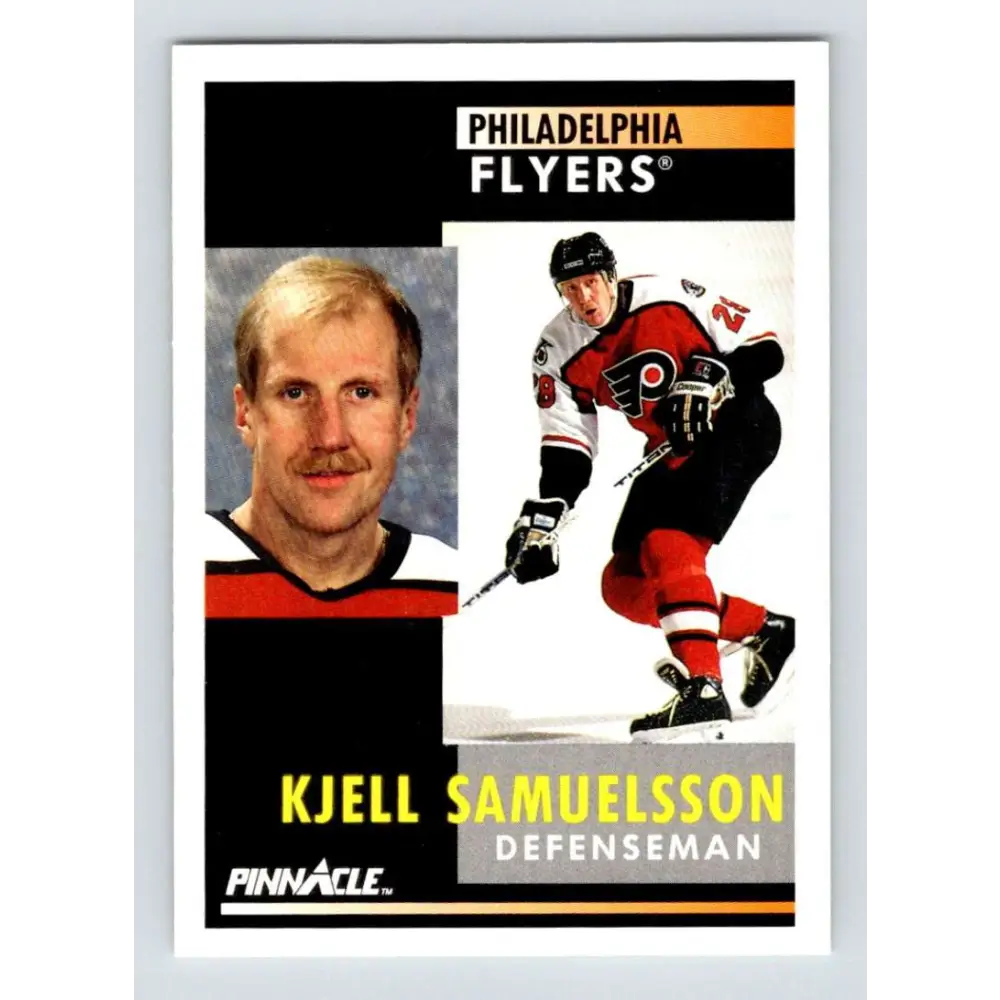1991-92 Pinnacle #149 Kjell Samuelsson NM-MT Philadelphia Flyers Hockey Card Image 1