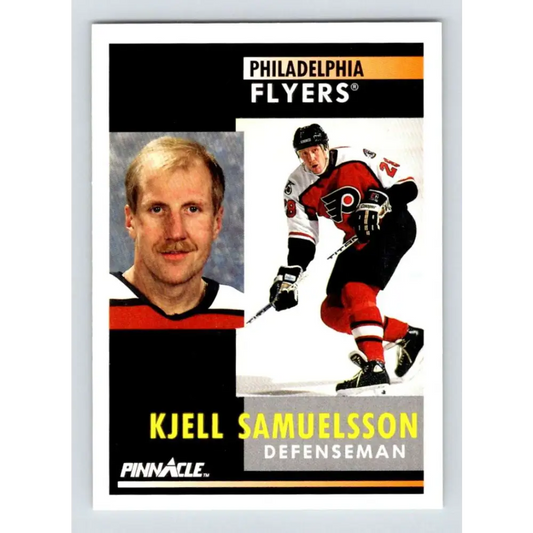 1991-92 Pinnacle #149 Kjell Samuelsson NM-MT Philadelphia Flyers Hockey Card Image 1
