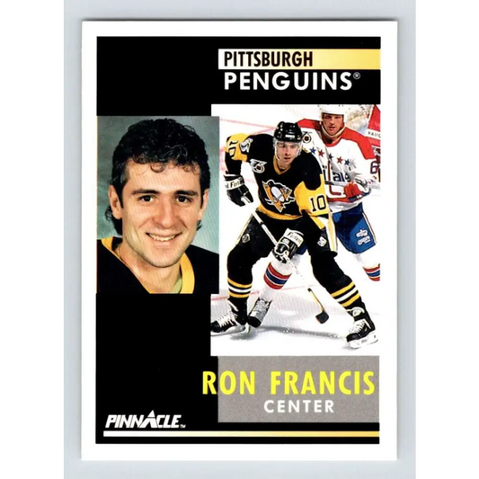 1991-92 Pinnacle #167 Ron Francis NM-MT Pittsburgh Penguins Hockey Card Image 1