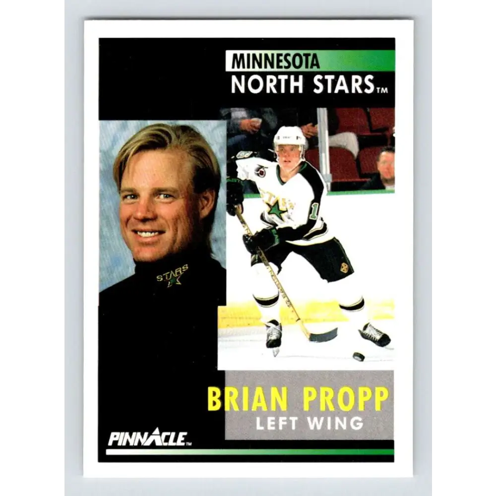 1991-92 Pinnacle #184 Brian Propp NM-MT Minnesota North Stars Hockey Card Image 1