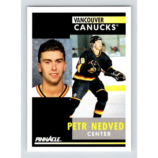1991-92 Pinnacle #192 Petr Nedved NM-MT Vancouver Canucks Hockey Card Image 1