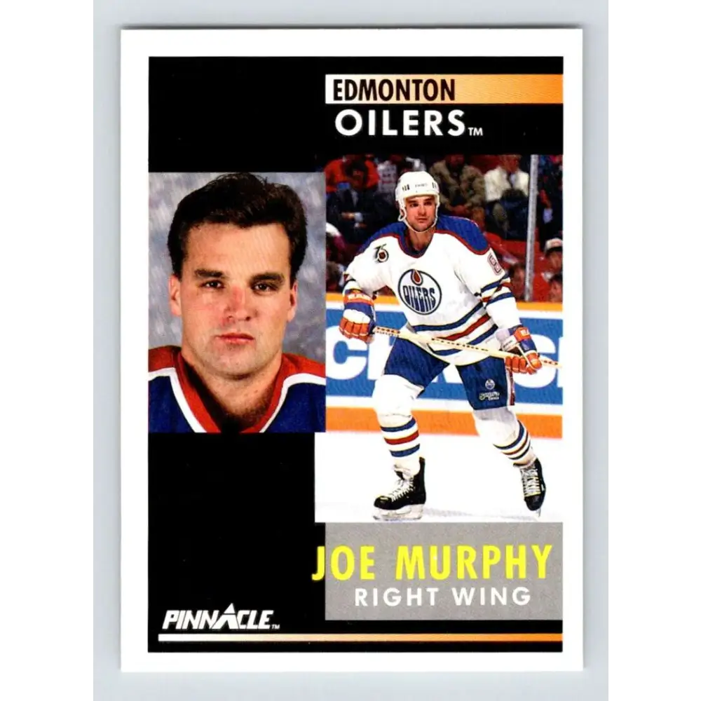 1991-92 Pinnacle #206 Joe Murphy NM-MT Edmonton Oilers Hockey Card Image 1