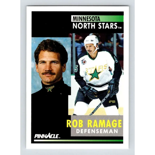 1991-92 Pinnacle #228 Rob Ramage NM-MT Minnesota North Stars Hockey Card Image 1
