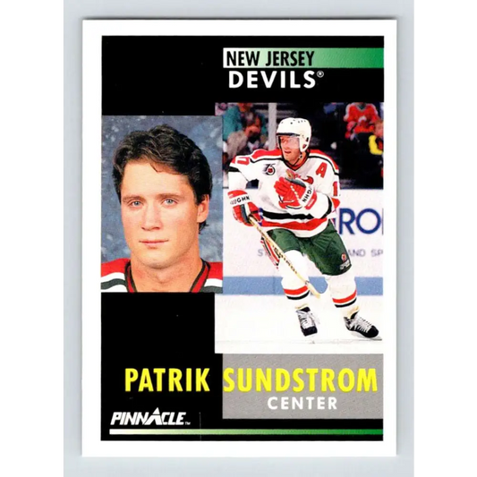 1991-92 Pinnacle #290 Patrik Sundstrom NM-MT New Jersey Devils Hockey Card Image 1