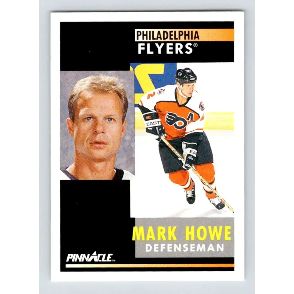 1991-92 Pinnacle #297 Mark Howe NM-MT Philadelphia Flyers Hockey Card Image 1