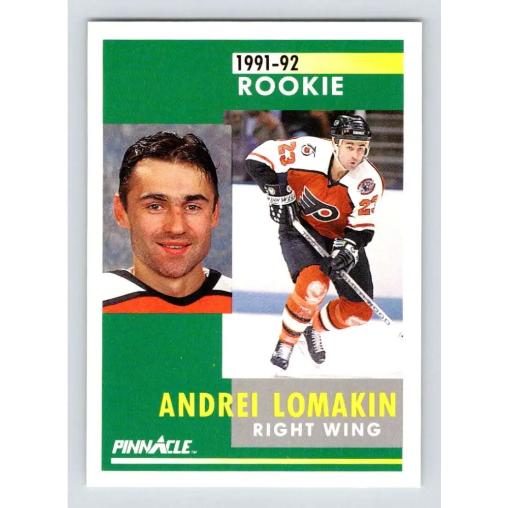 1991-92 Pinnacle #305 Andrei Lomakin NM-MT Philadelphia Flyers Hockey Card Image 1