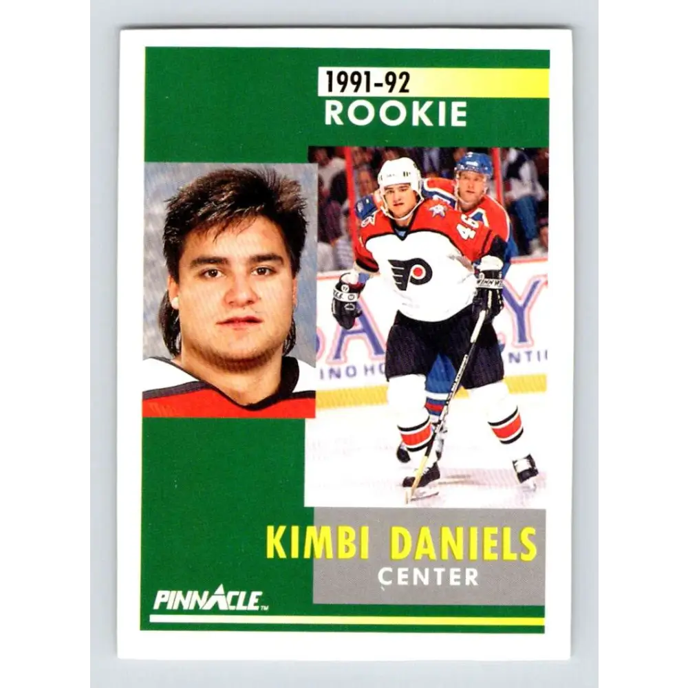 1991-92 Pinnacle #336 Kimbi Daniels NM-MT Philadelphia Flyers Hockey Card Image 1