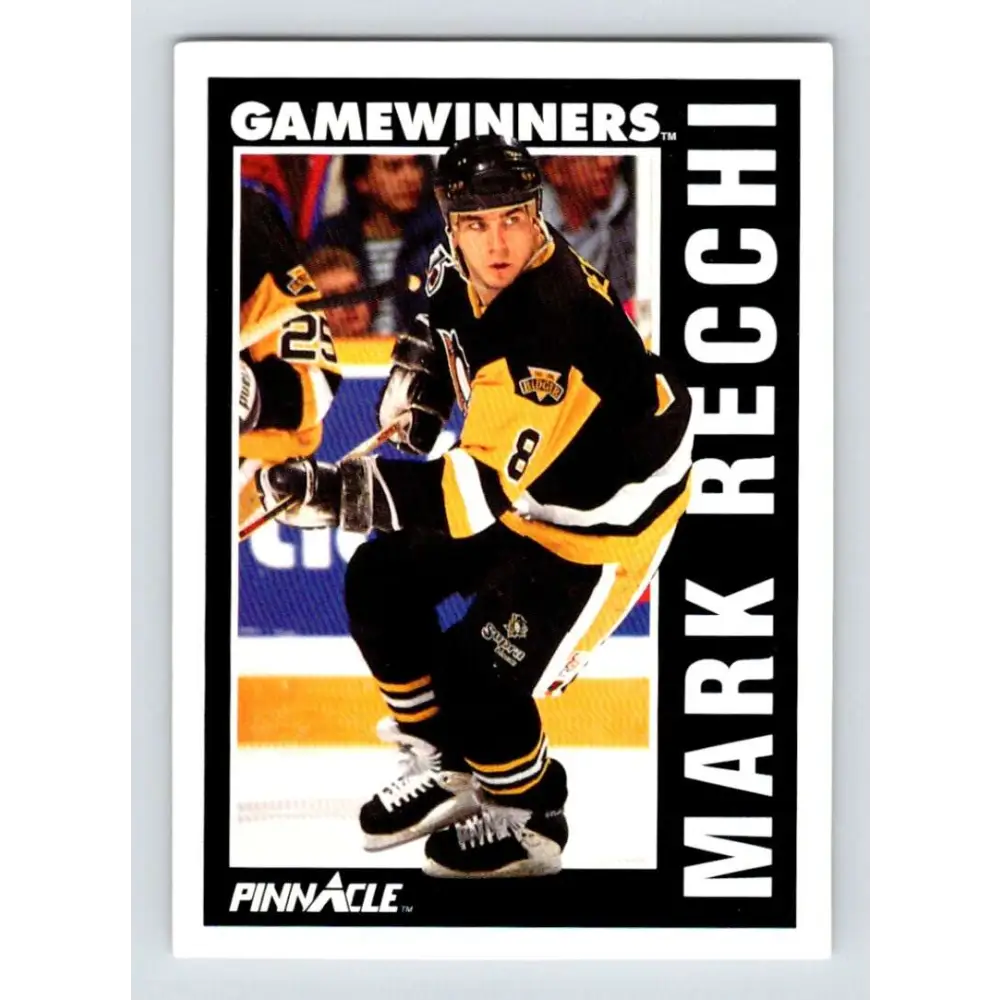 1991-92 Pinnacle #360 Mark Recchi NM-MT Pittsburgh Penguins Hockey Card Image 1
