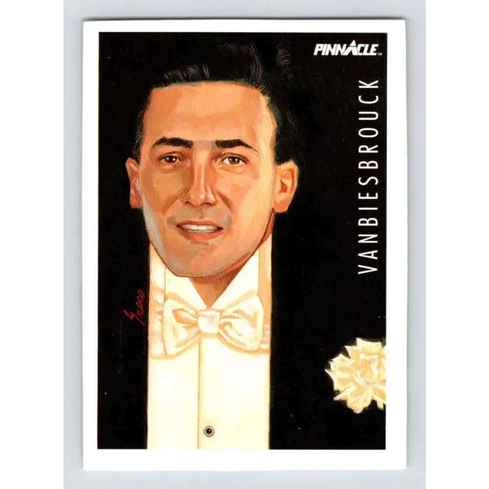 1991-92 Pinnacle #367 John Vanbiesbrouck GG NM-MT New York Rangers Hockey Card Image 1