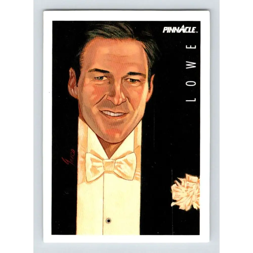 1991-92 Pinnacle #371 Kevin Lowe GG NM-MT Edmonton Oilers Hockey Card Image 1