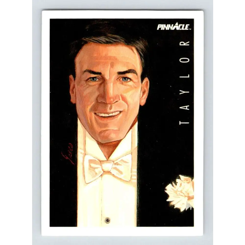 1991-92 Pinnacle #373 Dave Taylor GG NM-MT Los Angeles Kings Hockey Card Image 1