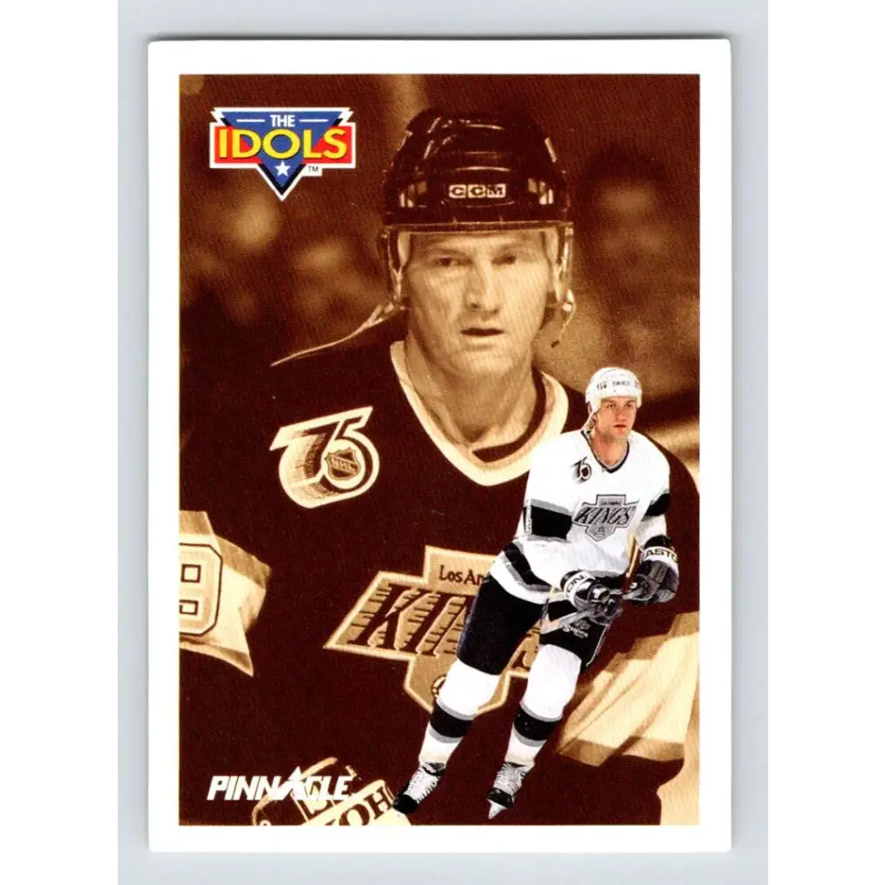 1991-92 Pinnacle #382 Rob Blake/Larry Robinson NM-MT Los Angeles Kings Hockey Card Image 1