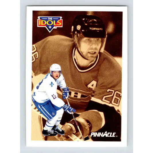 1991-92 Pinnacle #389 Mats Naslund/Mats Sundin NM-MT Quebec Nordiques Hockey Card Image 1