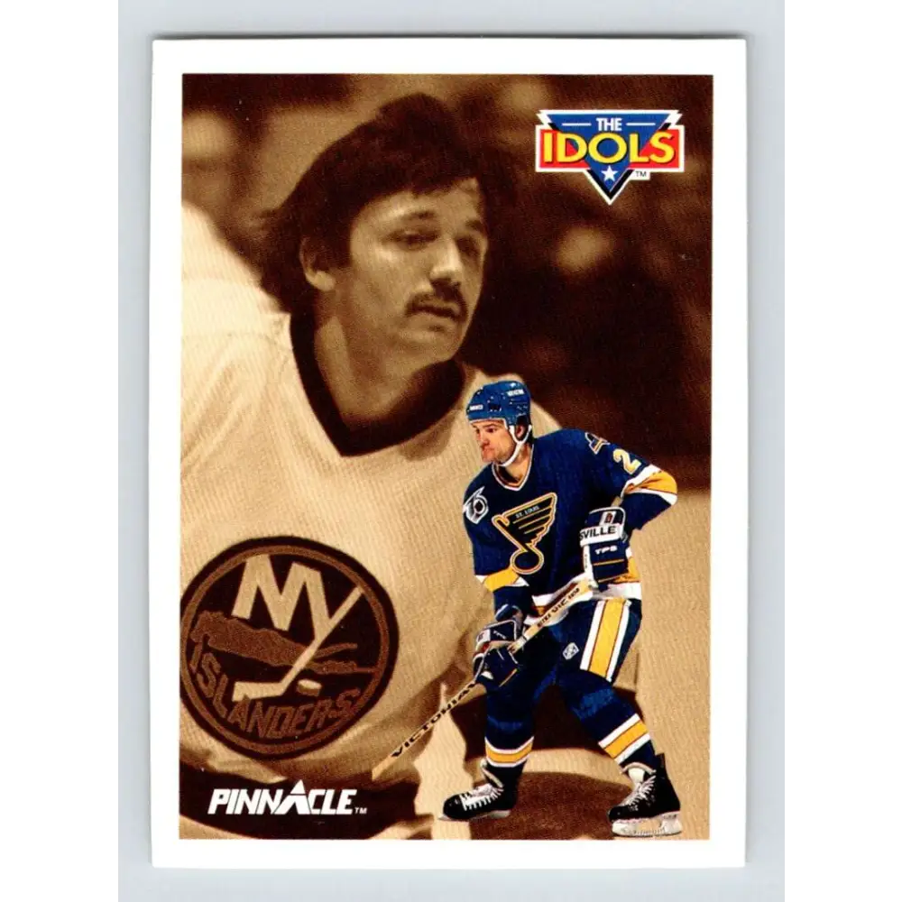 1991-92 Pinnacle #393 Rick Zombo/Glenn Resch NM-MT St. Louis Blues Hockey Card Image 1