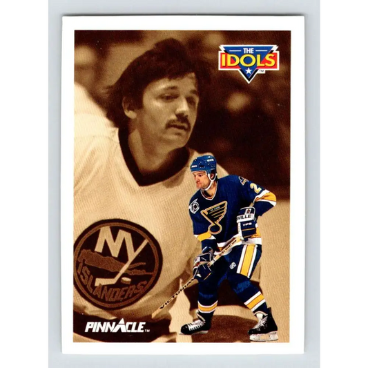 1991-92 Pinnacle #393 Rick Zombo/Glenn Resch NM-MT St. Louis Blues Hockey Card Image 1