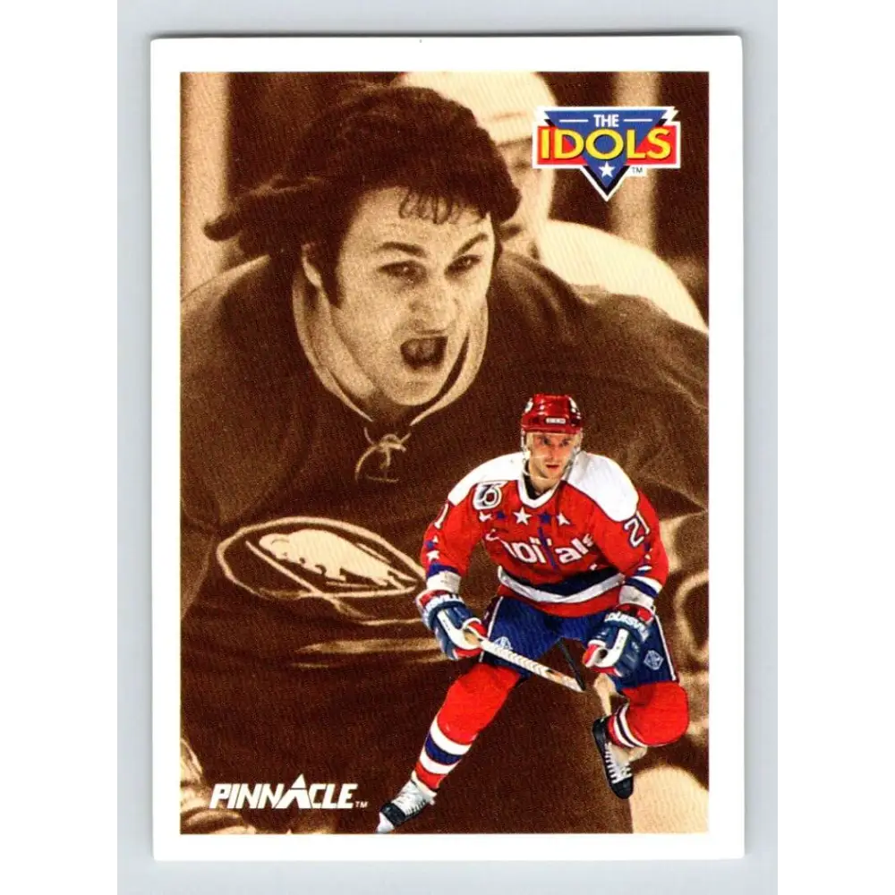 1991-92 Pinnacle #394 Todd Krygier/Gilbert Perrault NM-MT Washington Capitals Hockey Card Image 1