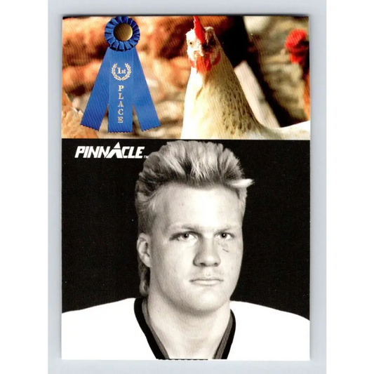 1991-92 Pinnacle #412 Link Gaetz SL NM-MT San Jose Sharks Hockey Card Image 1