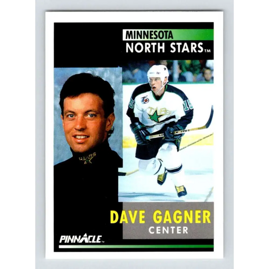 1991-92 Pinnacle #71 Dave Gagner NM-MT Minnesota North Stars Hockey Card Image 1