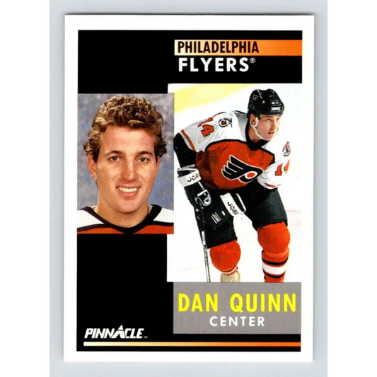 1991-92 Pinnacle #84 Dan Quinn NM-MT Philadelphia Flyers Hockey Card Image 1