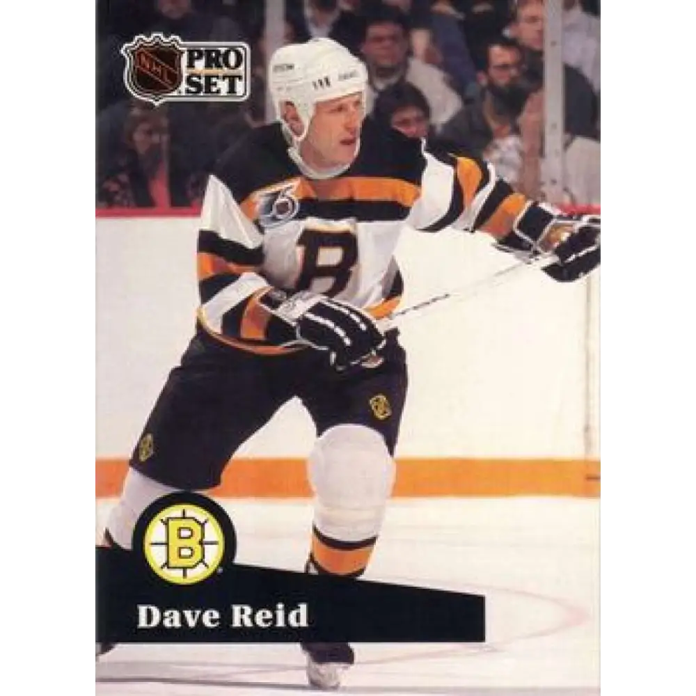 1991-92 Pro Set #348 David Reid NM-MT Boston Bruins Hockey Card Image 1