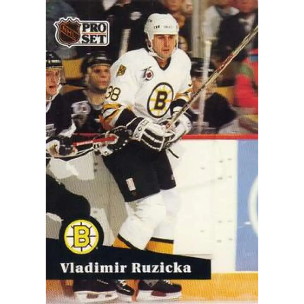 1991-92 Pro Set #353 Vladimir Ruzicka NM-MT Boston Bruins Hockey Card Image 1