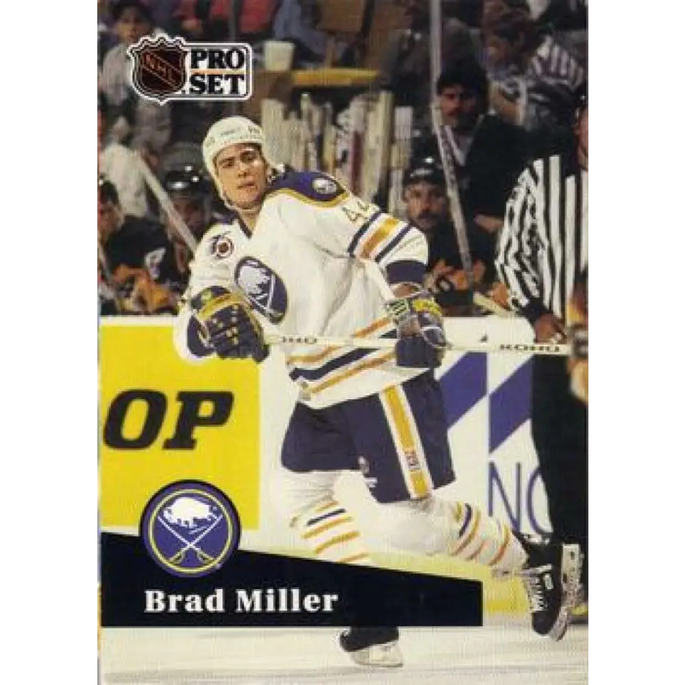 1991-92 Pro Set #354 Brad Miller NM-MT Buffalo Sabres Hockey Card Image 1